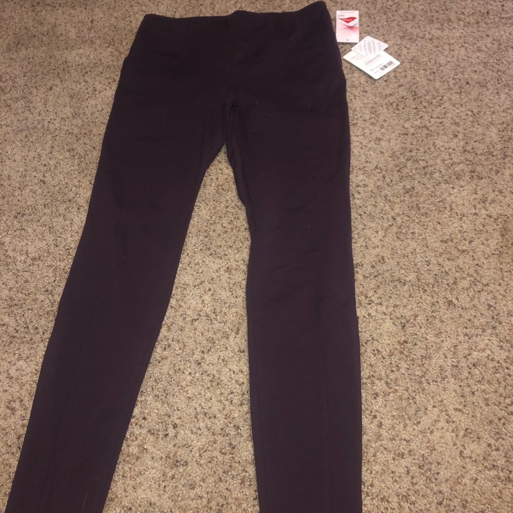 Purple dress leggings